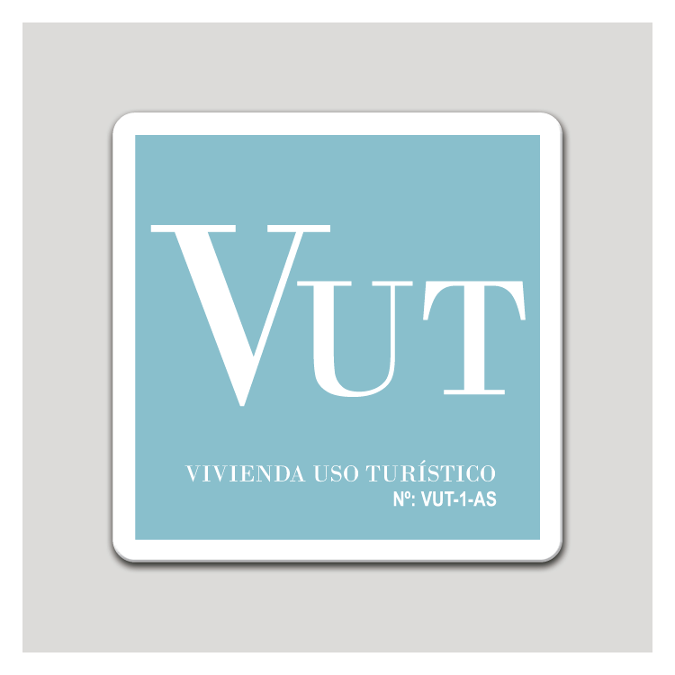 Placa distintivo Vivienda uso turístico - Asturias