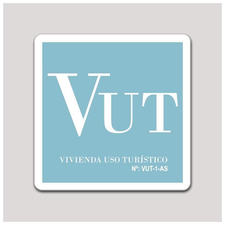 Placa distintivo Vivienda uso turístico - Asturias