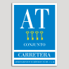 Placa distintivo Apartamento turístico - Conjunto - Carretera - Cuatro llaves-oro.Andalucía. Placa distintivo Apartamento turístico - Conjunto - Carretera - Cuatro llaves-oro.Andalucía.