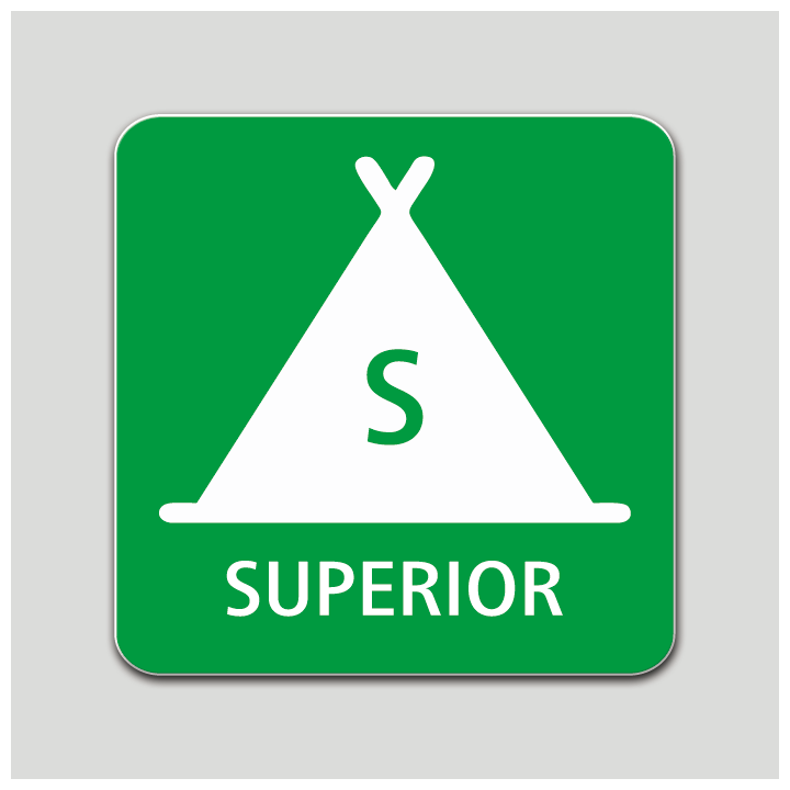 Placa distintivo Campamento de turismo categoría superior - Galicia