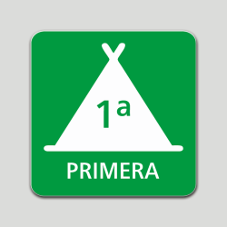 Placa distintivo Campamento de turismo primera categoría - Galicia