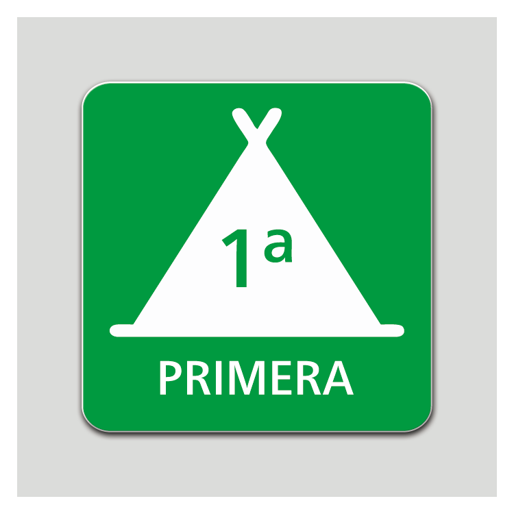 Placa distintivo Campamento de turismo primera categoría - Galicia