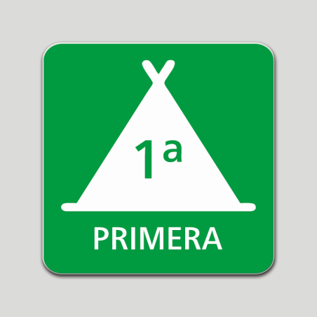 Placa distintivo Campamento de turismo primera categoría - Galicia Placa distintivo Campamento de turismo primera categoría - Galicia
