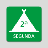 Placa distintivo Campamento de turismo segunda categoría - Galicia Placa distintivo Campamento de turismo segunda categoría - Galicia