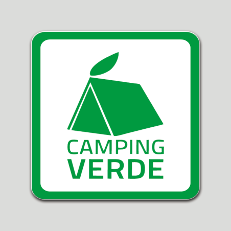 Placa distintivo Campamento de turismo verde - Galicia
