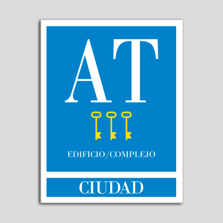 Placa distintivo Apartamento turístico - Edifico/Complejo - Ciudad - Tres llaves-oro.Andalucía. Placa distintivo Apartamento turístico - Edifico/Complejo - Ciudad - Tres llaves-oro.Andalucía.