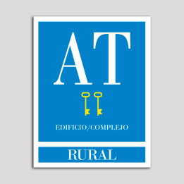 Placa distintivo Apartamento turístico - Edifico/Complejo - Rural - Dos llaves-oro.Andalucía.