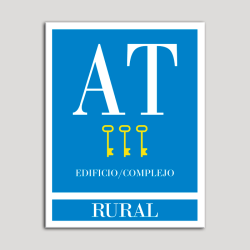Placa distintivo Apartamento turístico - Edificio/Complejo - Rural - Tres llaves-oro.Andalucía.