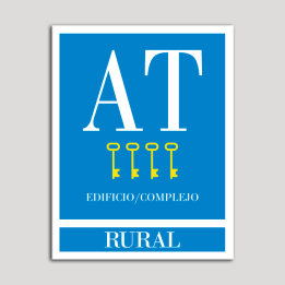 Placa distintivo Apartamento turístico - Edifico/Complejo - Rural - Cuatro llaves-oro.Andalucía.