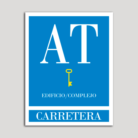 Placa distintivo Apartamento turístico - Edifico/Complejo - Carretera - Una llave-oro.Andalucía. Placa distintivo Apartamento turístico - Edifico/Complejo - Carretera - Una llave-oro.Andalucía.
