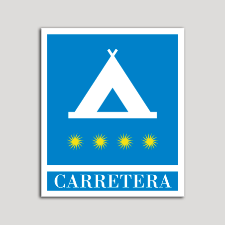 Placa distintivo Campamentos de Turismo - Carretera - cuatro estrellas - Oro.Andalucía. Placa distintivo Campamentos de Turismo - Carretera - cuatro estrellas - Oro.Andalucía.