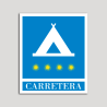 Placa distintivo Campamentos de Turismo - Carretera - cuatro estrellas - Oro.Andalucía. Placa distintivo Campamentos de Turismo - Carretera - cuatro estrellas - Oro.Andalucía.