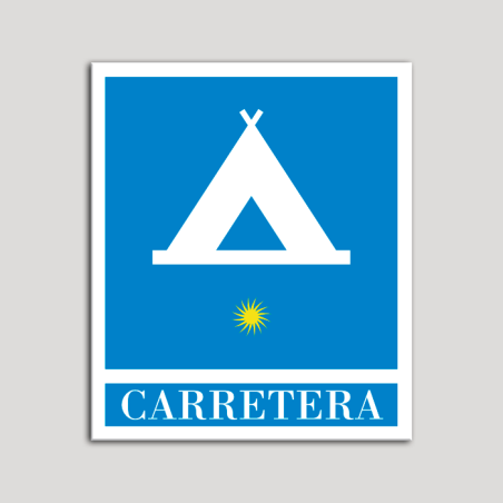 Placa distintivo Campamentos de Turismo - Carretera - una estrella- Oro.Andalucía. Placa distintivo Campamentos de Turismo - Carretera - una estrella- Oro.Andalucía.