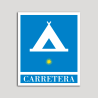 Placa distintivo Campamentos de Turismo - Carretera - una estrella- Oro.Andalucía. Placa distintivo Campamentos de Turismo - Carretera - una estrella- Oro.Andalucía.