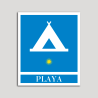 Placa distintivo Campamentos de Turismo - Playa - una estrella- Oro.Andalucía. Placa distintivo Campamentos de Turismo - Playa - una estrella- Oro.Andalucía.