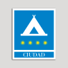 Placa distintivo Campamentos de Turismo - Ciudad- cuatro estrellas- Oro.Andalucía. Placa distintivo Campamentos de Turismo - Ciudad- cuatro estrellas- Oro.Andalucía.