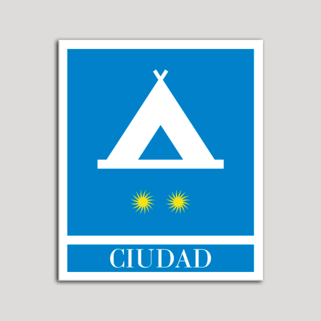 Placa distintivo Campamentos de Turismo - Ciudad- dos estrellas- Oro.Andalucía. Placa distintivo Campamentos de Turismo - Ciudad- dos estrellas- Oro.Andalucía.