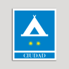 Placa distintivo Campamentos de Turismo - Ciudad- dos estrellas- Oro.Andalucía. Placa distintivo Campamentos de Turismo - Ciudad- dos estrellas- Oro.Andalucía.
