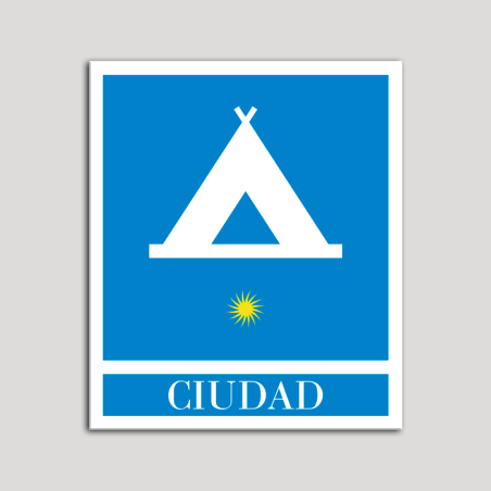 Placa distintivo Campamentos de Turismo - Ciudad- una estrella- Oro.Andalucía. Placa distintivo Campamentos de Turismo - Ciudad- una estrella- Oro.Andalucía.