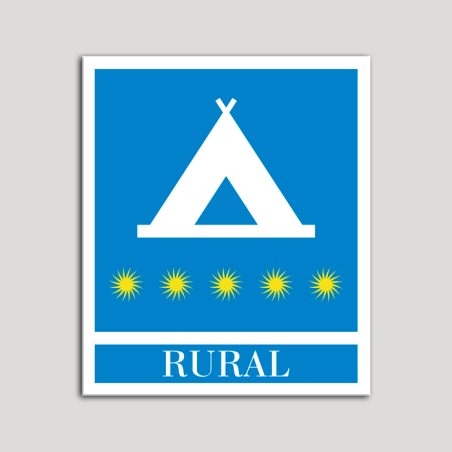 Placa distintivo Campamentos de Turismo - Rural - cinco estrellas- Oro.Andalucía. Placa distintivo Campamentos de Turismo - Rural - cinco estrellas- Oro.Andalucía.