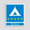 Placa distintivo Campamentos de Turismo - Rural - cinco estrellas- Oro.Andalucía. Placa distintivo Campamentos de Turismo - Rural - cinco estrellas- Oro.Andalucía.