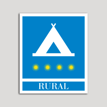 Placa distintivo Campamentos de Turismo - Rural - cuatro estrellas- Oro.Andalucía. Placa distintivo Campamentos de Turismo - Rural - cuatro estrellas- Oro.Andalucía.