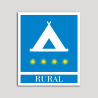 Placa distintivo Campamentos de Turismo - Rural - cuatro estrellas- Oro.Andalucía. Placa distintivo Campamentos de Turismo - Rural - cuatro estrellas- Oro.Andalucía.