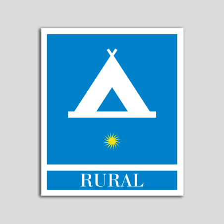 Placa distintivo Campamentos de Turismo - Rural - una estrella- Oro.Andalucía. Placa distintivo Campamentos de Turismo - Rural - una estrella- Oro.Andalucía.