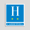 Placa distintivo Hoteles - Carretera - dos estrellas- Oro.Andalucía. Placa distintivo Hoteles - Carretera - dos estrellas- Oro.Andalucía.