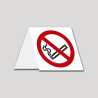 Prohibido Fumar - Cartel  mesa  PVC