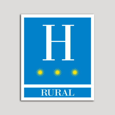 Placa distintivo Hoteles - Rural - tres estrellas- Oro.Andalucía. Placa distintivo Hoteles - Rural - tres estrellas- Oro.Andalucía.