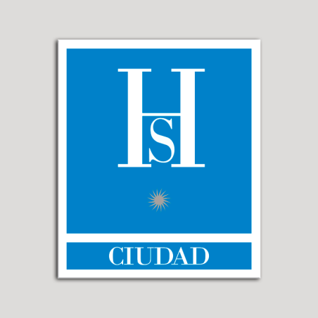 Placa distintivo Hostales - Ciudad - Una estrella plata .Andalucía. Placa distintivo Hostales - Ciudad - Una estrella plata .Andalucía.