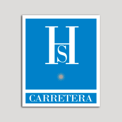 Placa distintivo Hostales - Carretera - Una estrella plata .Andalucía.