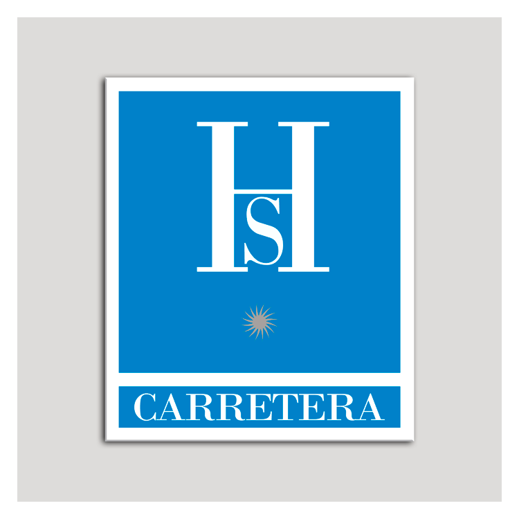 Placa distintivo Hostales - Carretera - Una estrella plata .Andalucía.