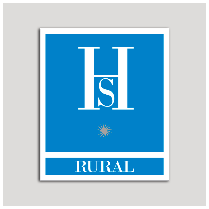 Placa distintivo Hostales - Rural - Una estrella plata .Andalucía.
