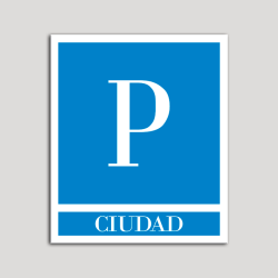 Placa distintivo Pensiones - Ciudad.Andalucía.