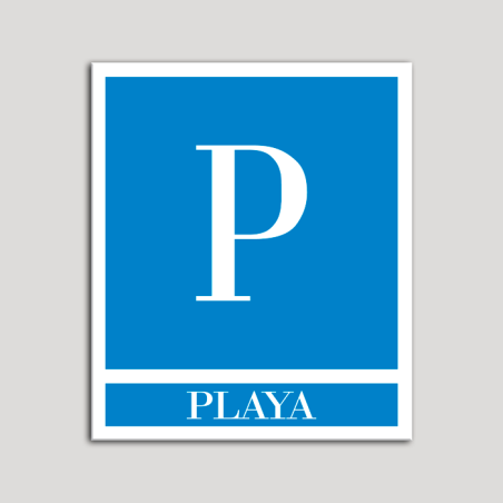 Placa distintivo Pensiones - Playa .Andalucía.