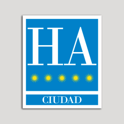 Placa distintivo Hotel - Apartamentos - Ciudad - Cinco estrellas - Oro .Andalucía.