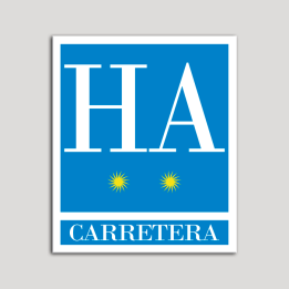 Placa distintivo Hotel - Apartamentos- Carretera - Dos estrellas - Oro .Andalucía.