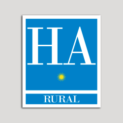 Placa distintivo Hotel - Apartamentos - Rural - Una estrella - Oro .Andalucía.