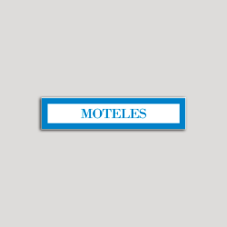 Placa distintivo Hotel - Apartamentos - Especialidad - Moteles. Andalucía.