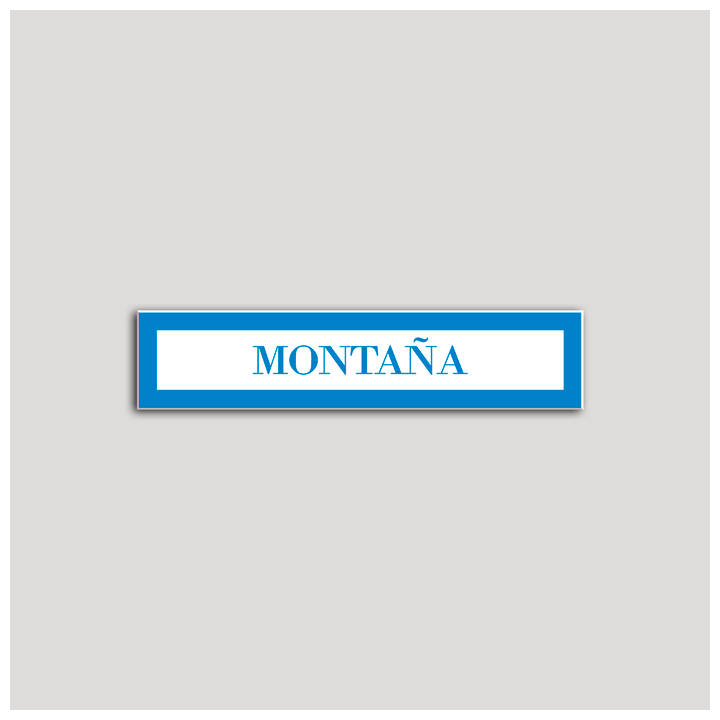 Placa distintivo Hotel - Apartamentos - Especialidad - Montaña.Andalucía.