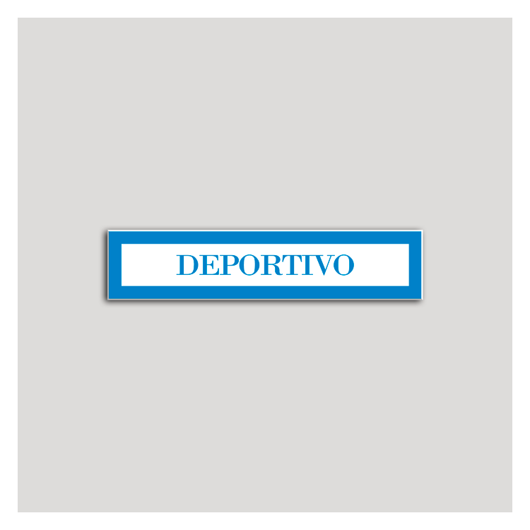 Placa distintivo Hotel - Apartamentos - Especialidad - Deportivo.Andalucía.