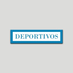 Placa distintivo Apartamento turístico- Especialidad - Deportivos.Andalucía.