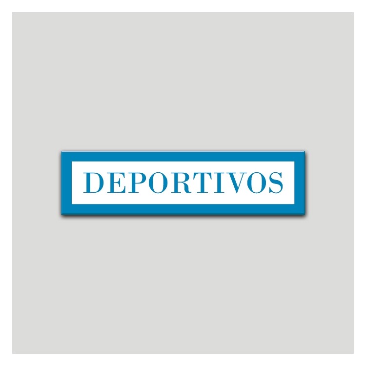 Placa distintivo Apartamento turístico- Especialidad - Deportivos.Andalucía.