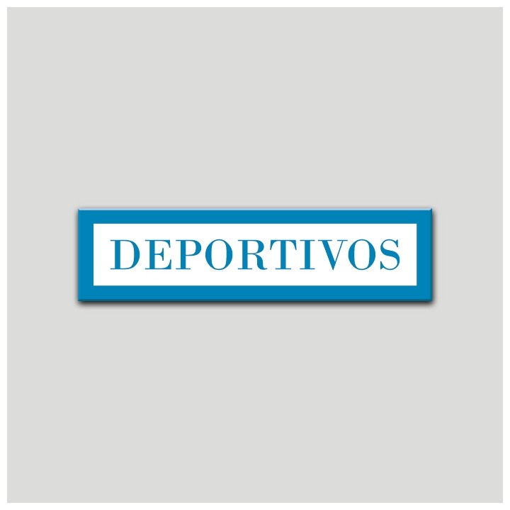 Placa distintivo Apartamento turístico- Especialidad - Deportivos.Andalucía.