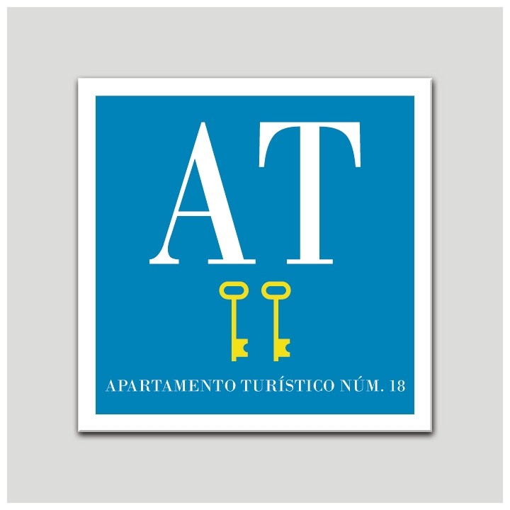 Placa distintivo Apartamento turístico - Dos Llaves - Oro.Andalucía.