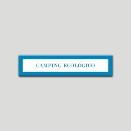 Placa distintivo Campamentos de Turismo- Especialidad - Camping Ecológico.Andalucía.