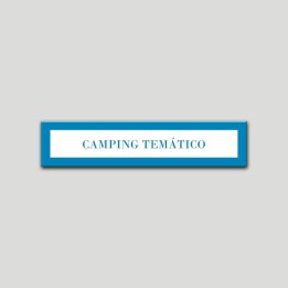 Placa distintivo Campamentos de Turismo- Especialidad - Temático.Andalucía.