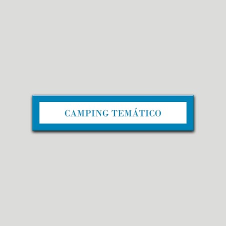 Placa distintivo Campamentos de Turismo- Especialidad - Temático.Andalucía.